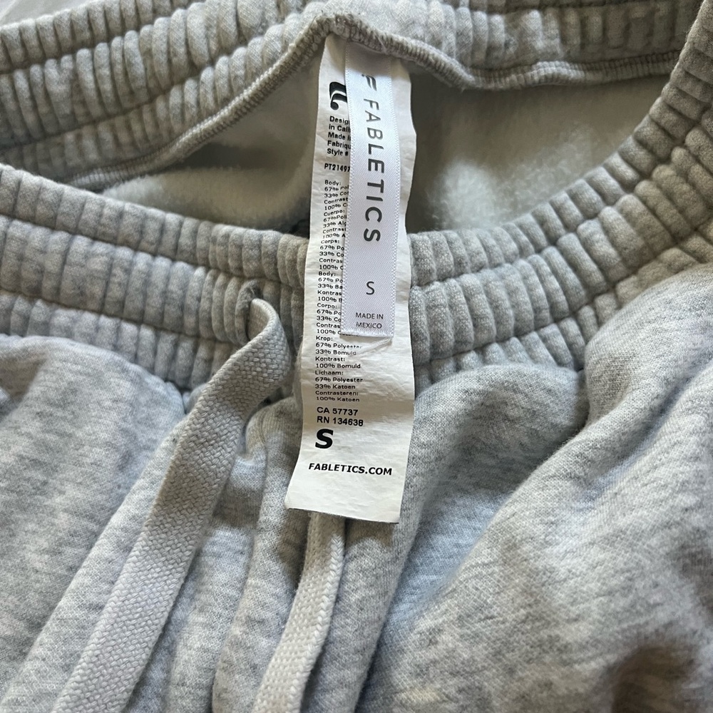 Fabletics Light Gray Joggers - image 2